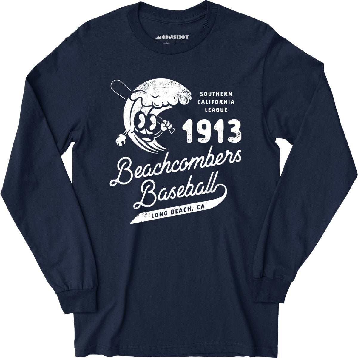 Long Beach Beachcombers - California - Vintage Defunct Baseball Teams - Long Sleeve T-Shirt
