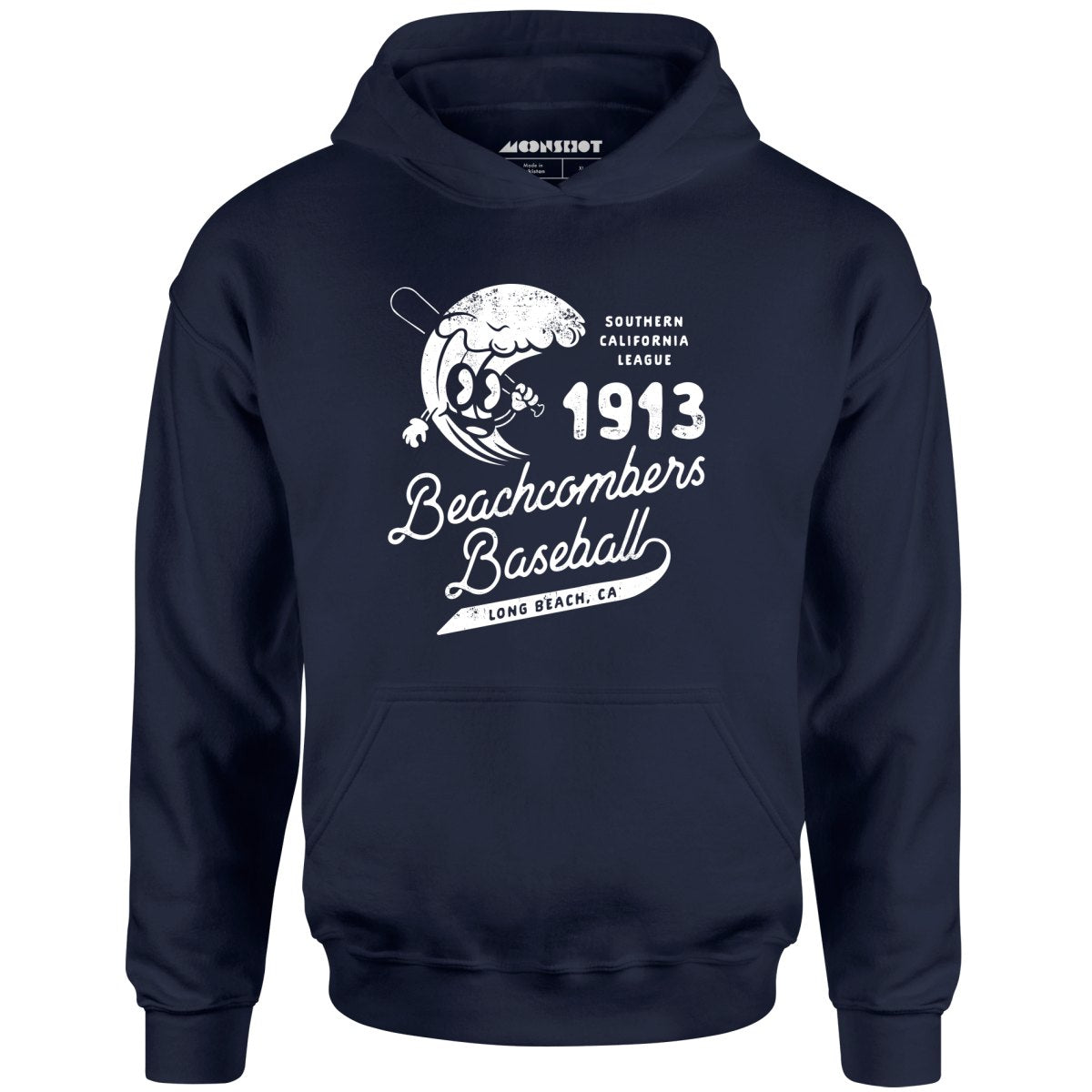 Long Beach Beachcombers - California - Vintage Defunct Baseball Teams - Unisex Hoodie