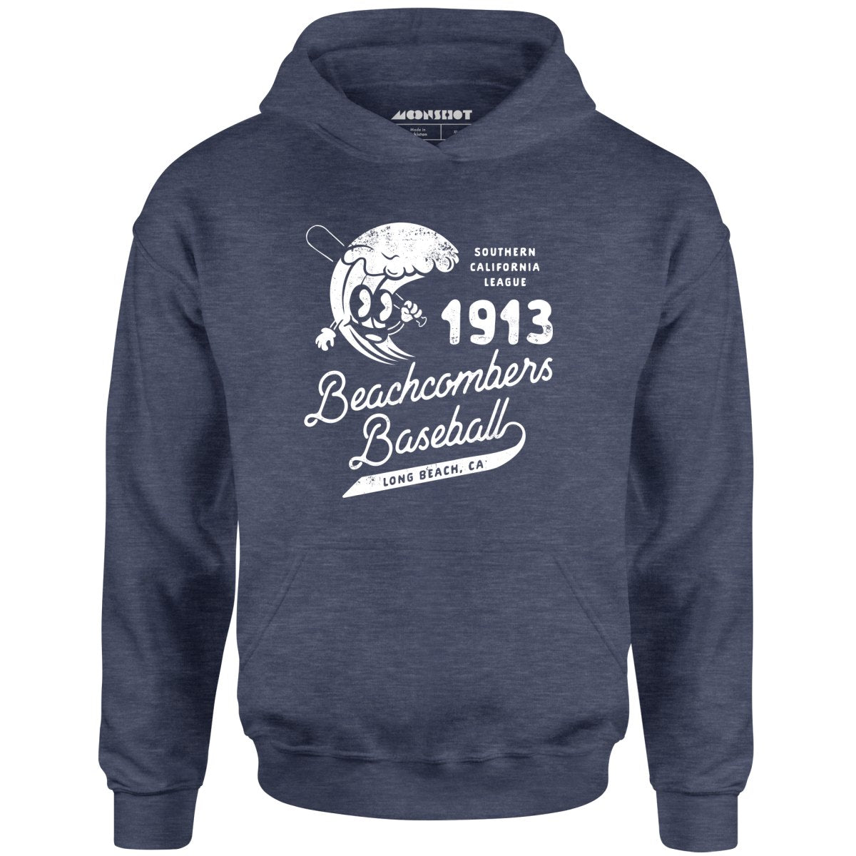 Long Beach Beachcombers - California - Vintage Defunct Baseball Teams - Unisex Hoodie