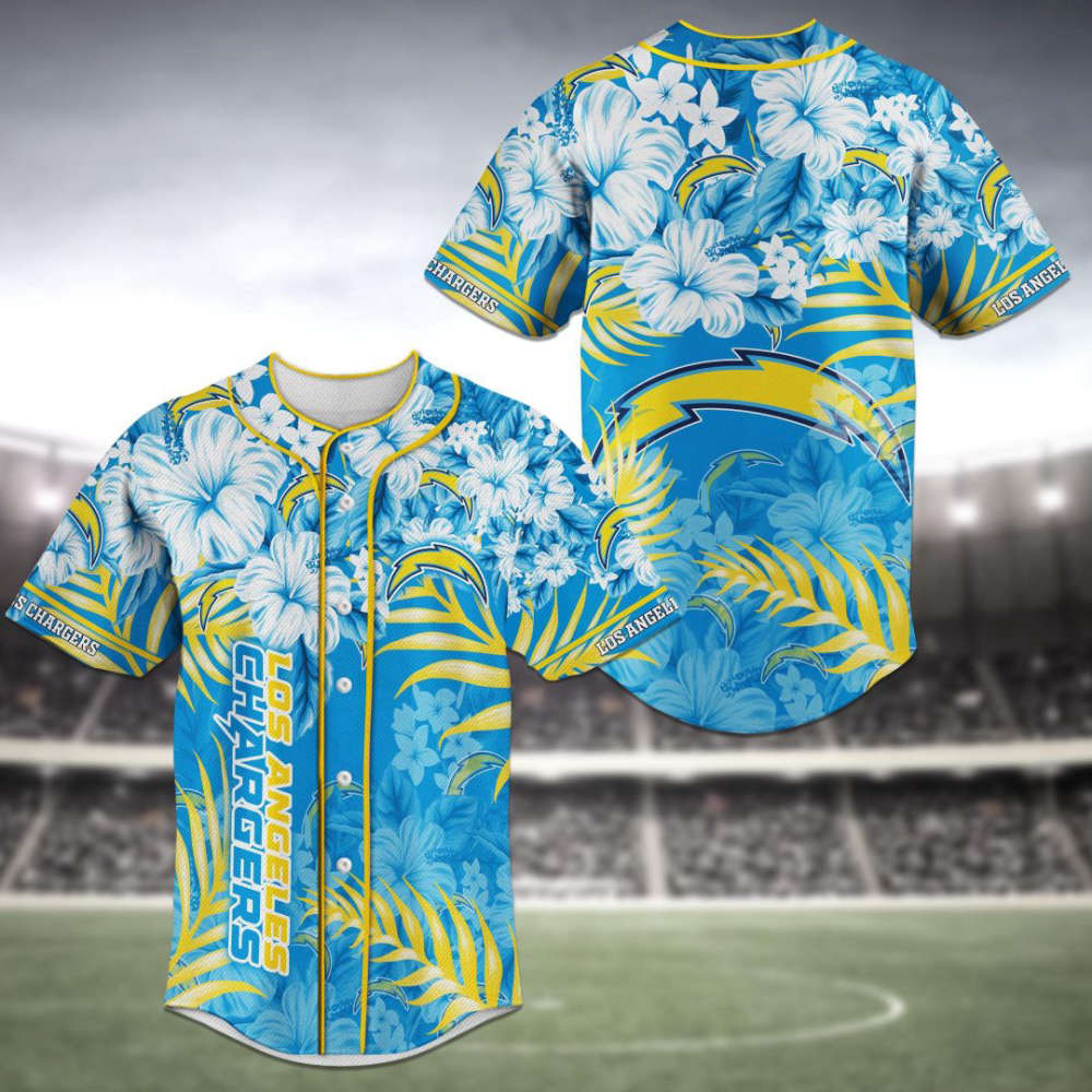Los Angeles Chargers Baseball Jersey Personalized 2023 BJ0212 - lylyprint.com