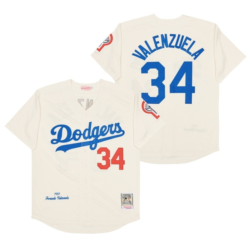 los angeles dodgers #34 fernando valenzuela Style 4