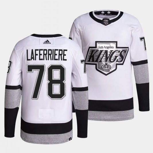 los angeles kings #78 alex laferriere white alternate jersey