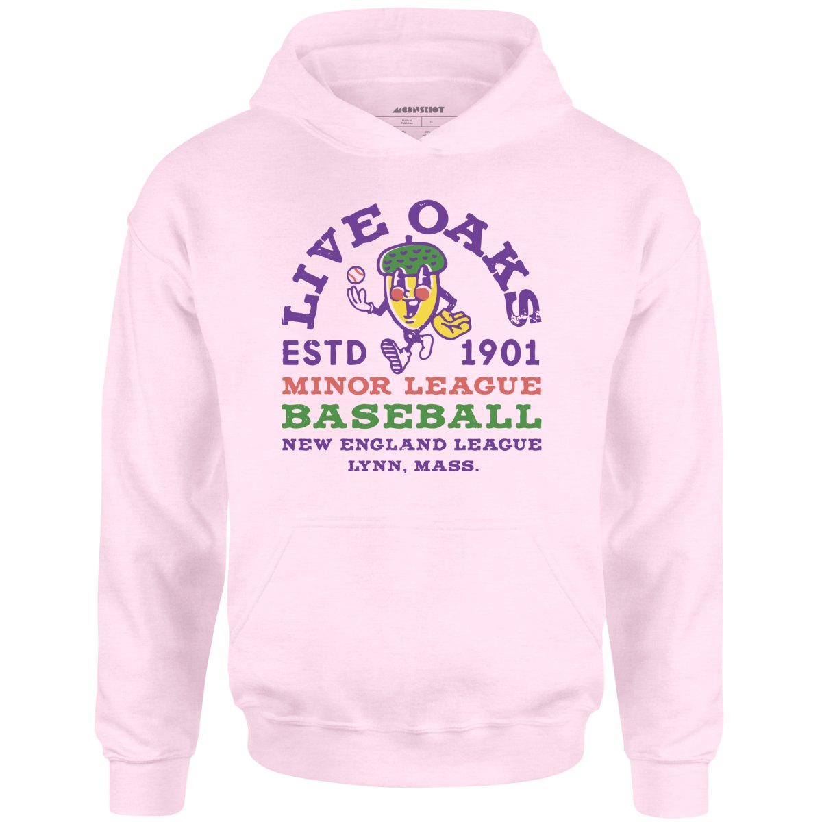 Lynn Live Oaks - Massachusetts - Vintage Defunct Baseball Teams - Unisex Hoodie