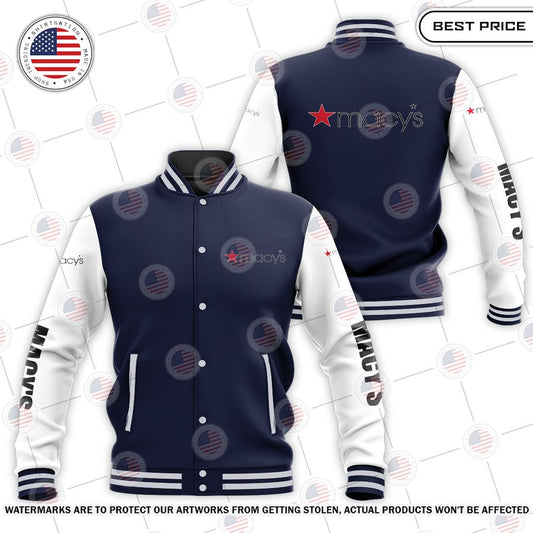 NEW Macy's Baseball Jacket