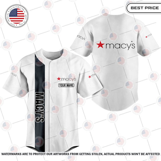 NEW Macy's Custom Baseball Jersey
