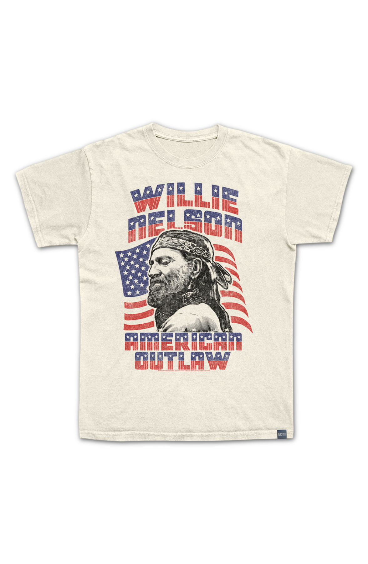 Made In USA American Outlaw Willie Nelson T-Shirt