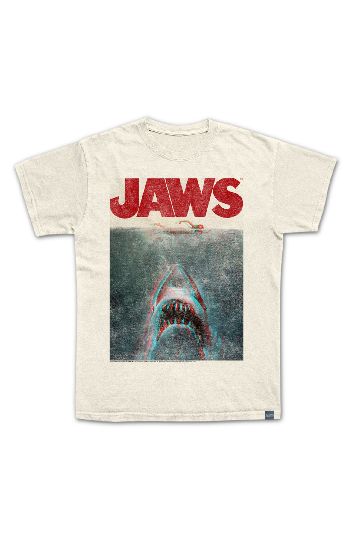 Made In USA Vintage 3D Movie Poster Jaws T-Shirt