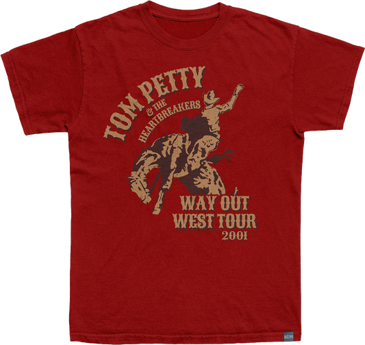Made In USA Way Out West Tour 2001 Tom Petty T-Shirt