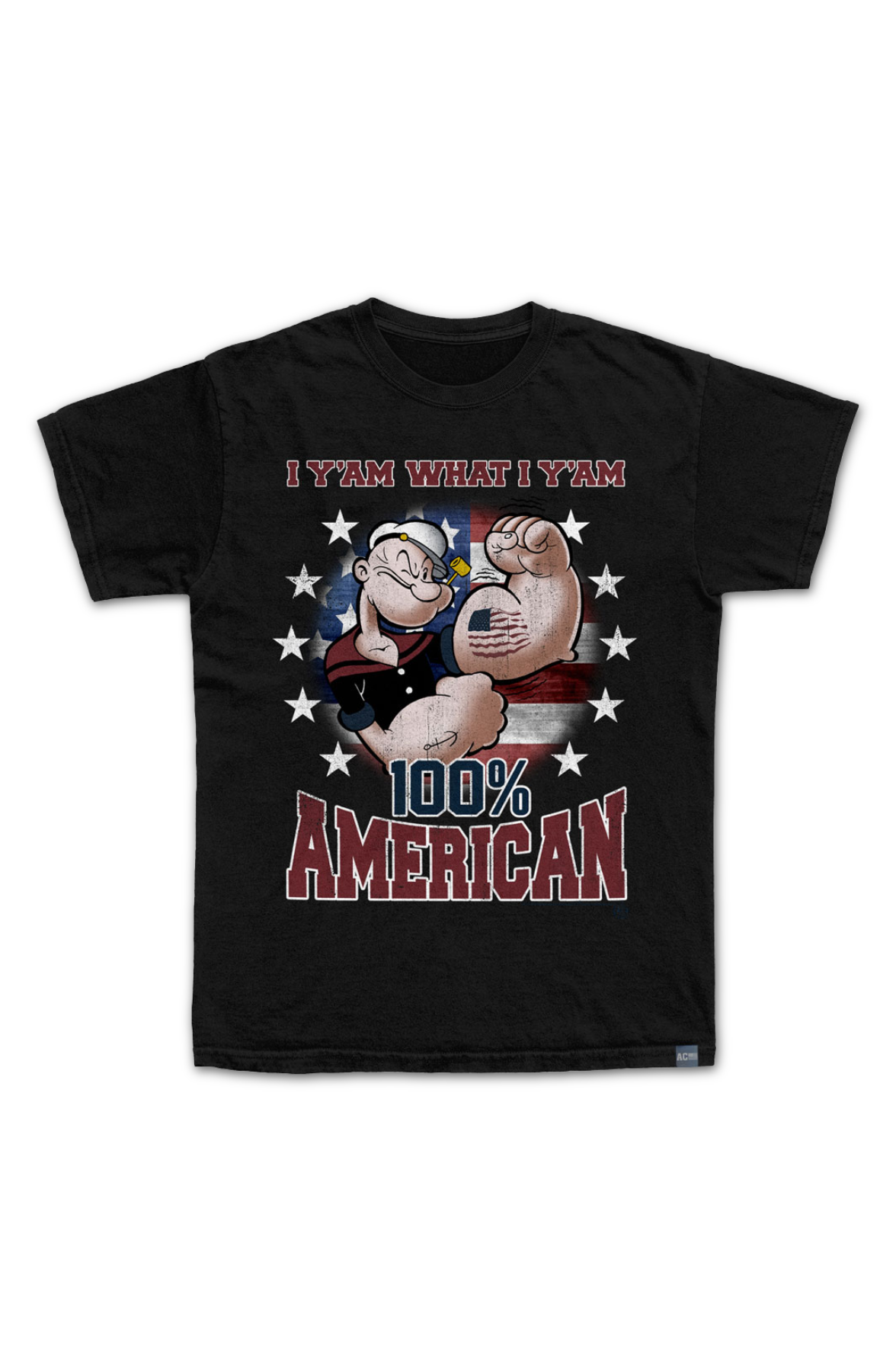 Made In USA Yam 100% American Popeye T-Shirt