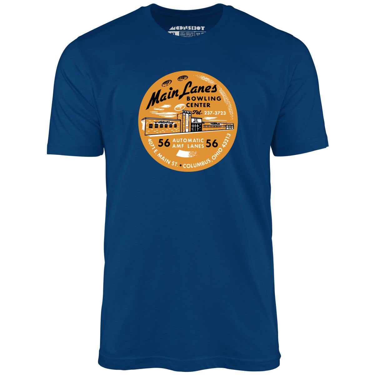Main Lanes - Columbus Ohio - Vintage Bowling Alley - Unisex T-Shirt