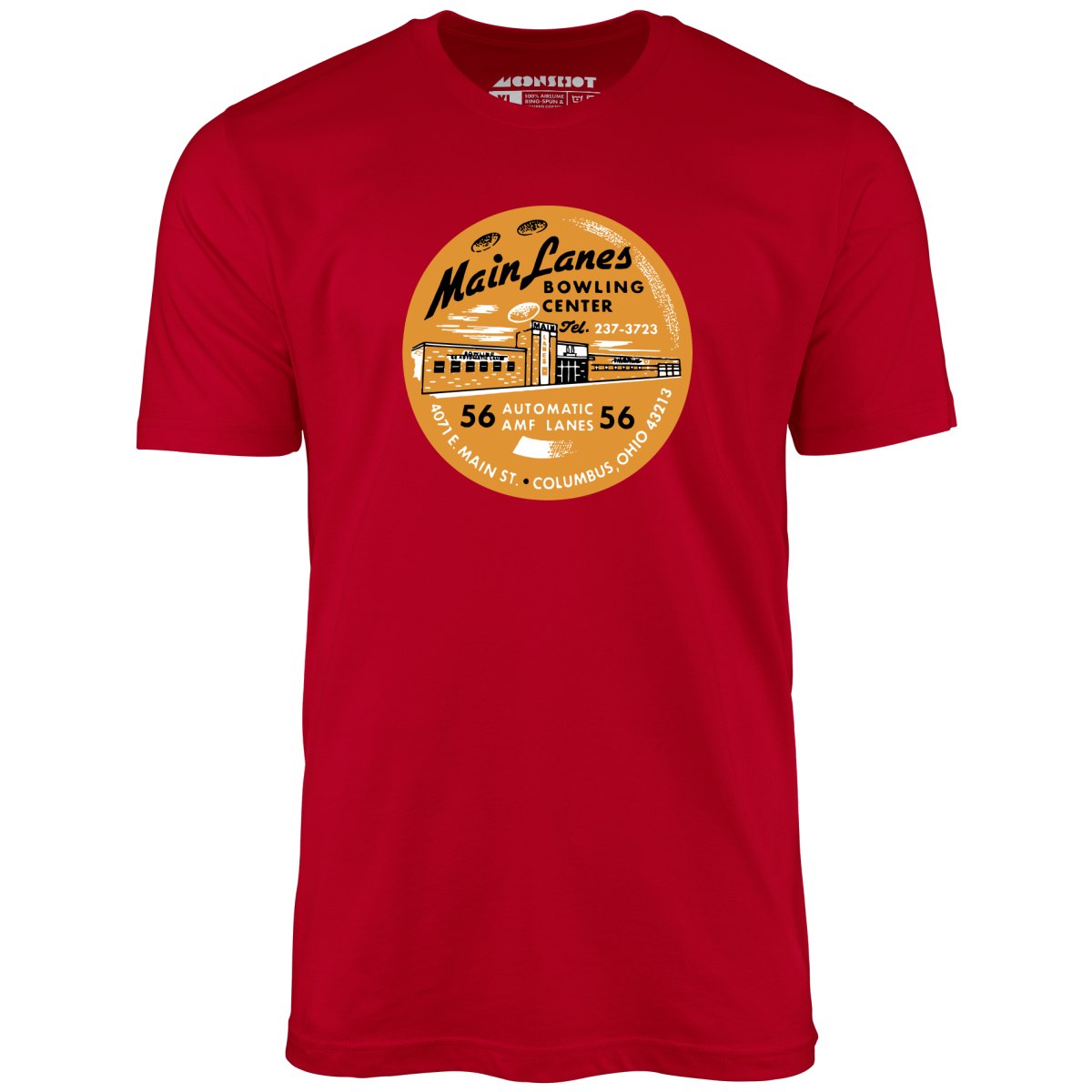Main Lanes - Columbus Ohio - Vintage Bowling Alley - Unisex T-Shirt