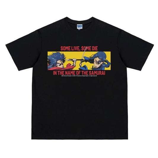 manglobe "Brothers in Stride" Vintage Oversized Tee Anime T-shirt 100% Cotton Original Design Men's Top for Fans DTG Printing Streetwear Casual Menswear Tshirt Crewneck Tropical