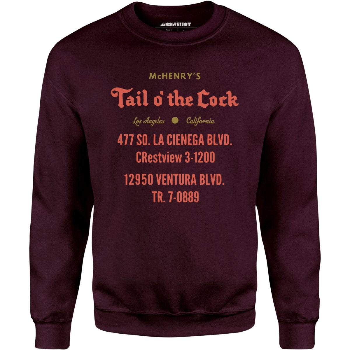 McHenry's Tail o' the Cock - Los Angeles, CA - Vintage Restaurant - Unisex Sweatshirt