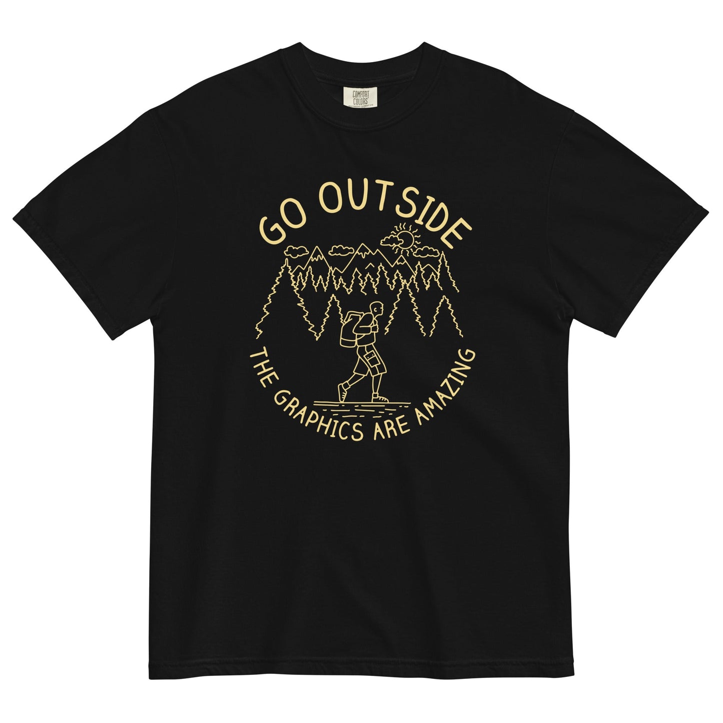 Go Outside The Graphics Are Amazing Men's Relaxed Fit Tee