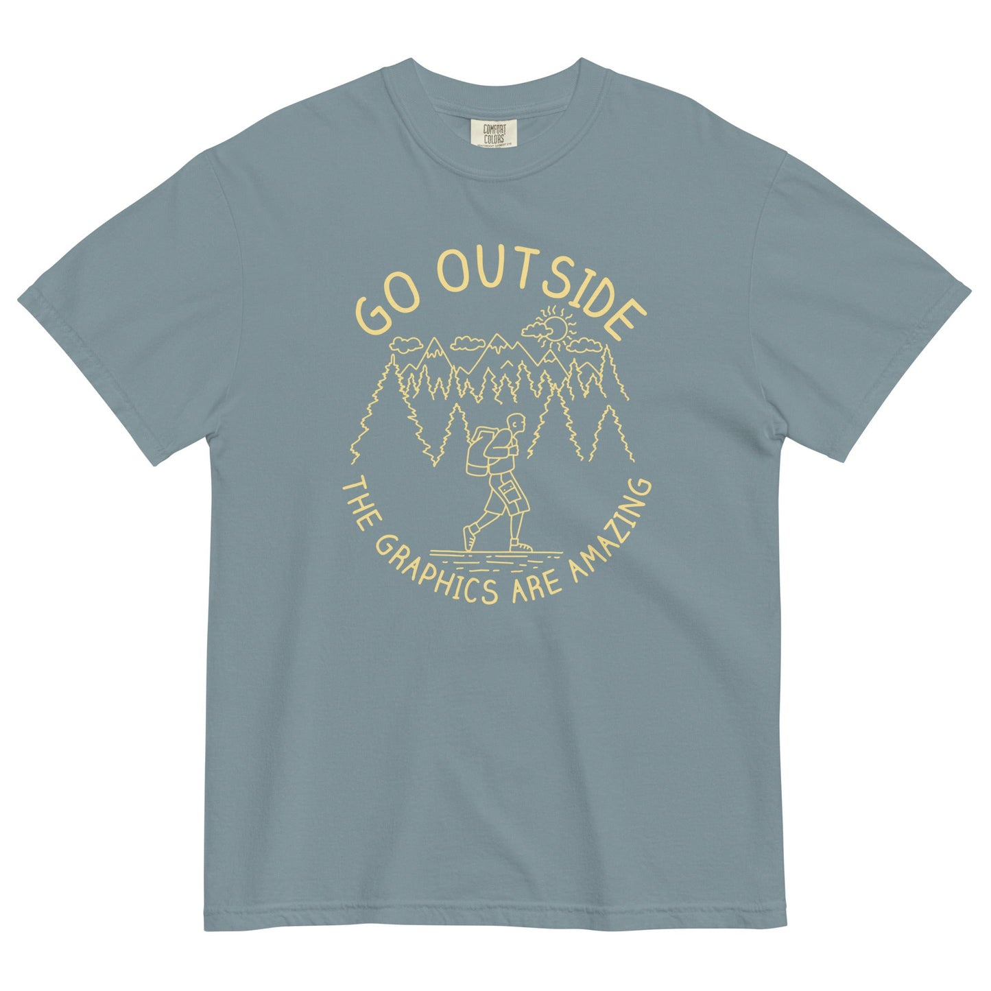 Go Outside The Graphics Are Amazing Men's Relaxed Fit Tee