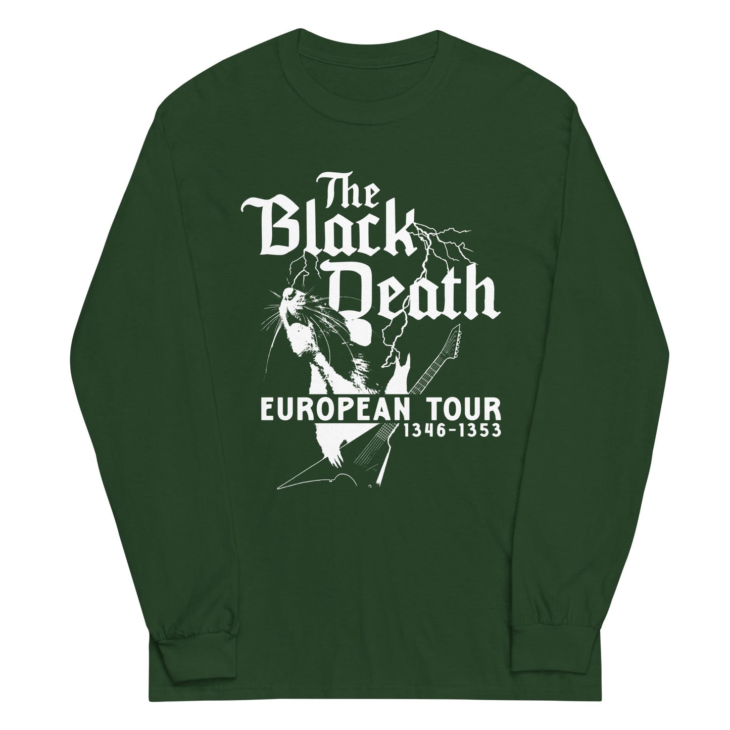 The Black Death European Tour Unisex Long Sleeve Tee