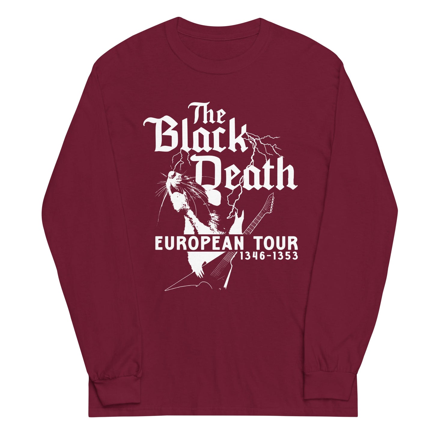 The Black Death European Tour Unisex Long Sleeve Tee
