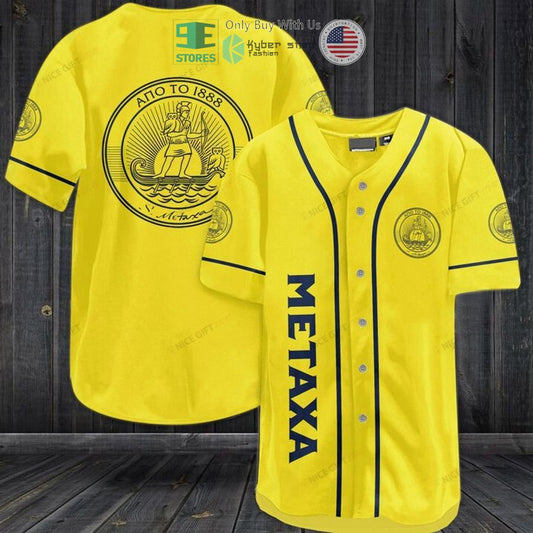 BEST Metaxa logo yellow Baseball Jersey