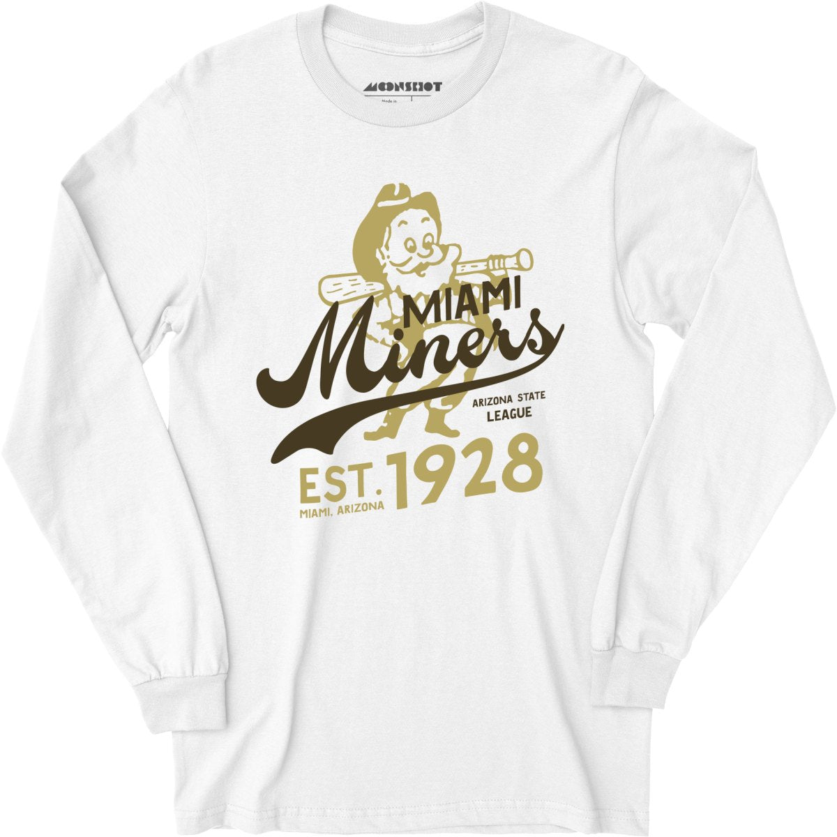 Miami Miners - Arizona - Vintage Defunct Baseball Teams - Long Sleeve T-Shirt