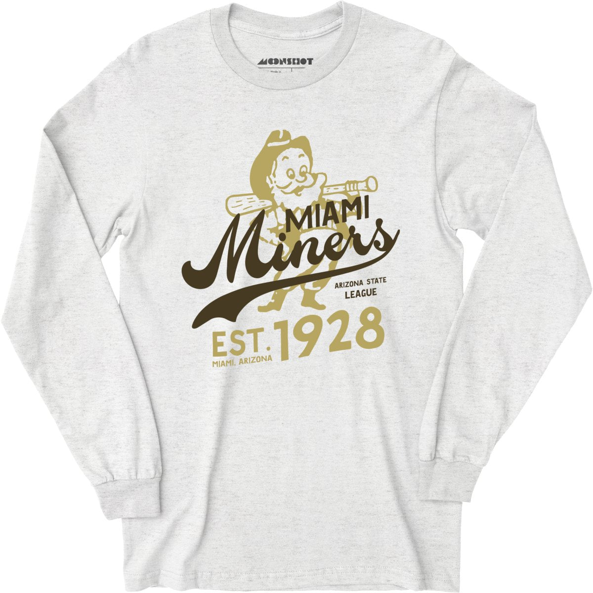 Miami Miners - Arizona - Vintage Defunct Baseball Teams - Long Sleeve T-Shirt