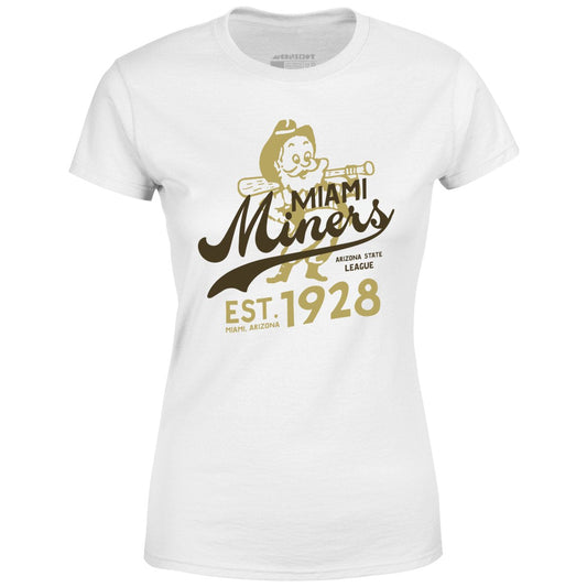 Miami Miners - Arizona - Vintage Defunct Baseball Teams - Women's T-Shirt