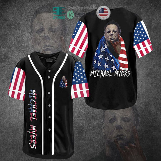 BEST Michael Myers United States Flag Baseball Jersey