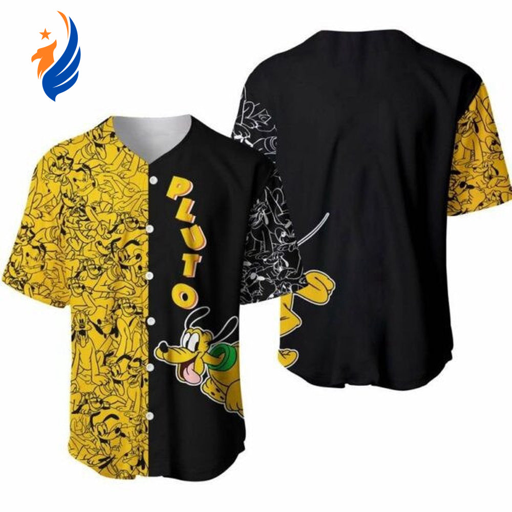 Mickey Mice Pluto Disney Baseball Jersey - Perfect Gift for Disney Lovers - Bafud