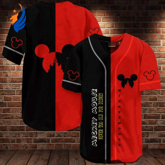 Disney Mickey Mouse Lover s Baseball Jersey - Perfect Cartoon Gift - Bafud