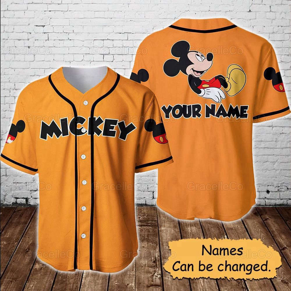 Mickey Mouse Disney Custom Baseball Jersey Shirt - Aopprinter