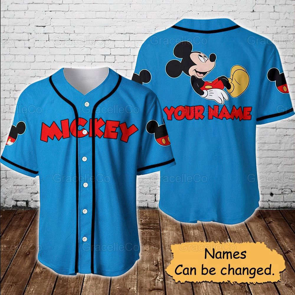 Mickey Mouse Disney Custom Baseball Jersey Shirt - Aopprinter