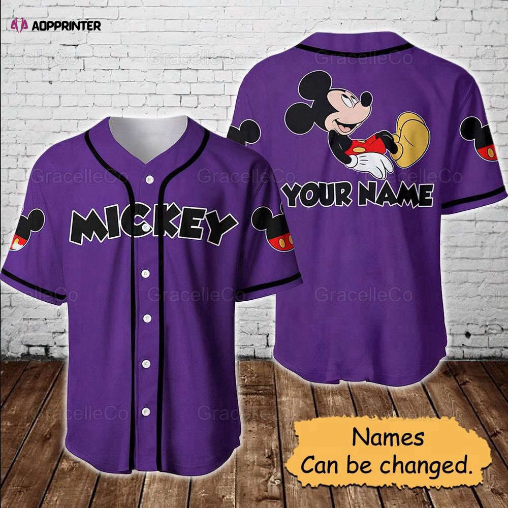 Mickey Mouse Disney Custom Baseball Jersey Shirt - Aopprinter