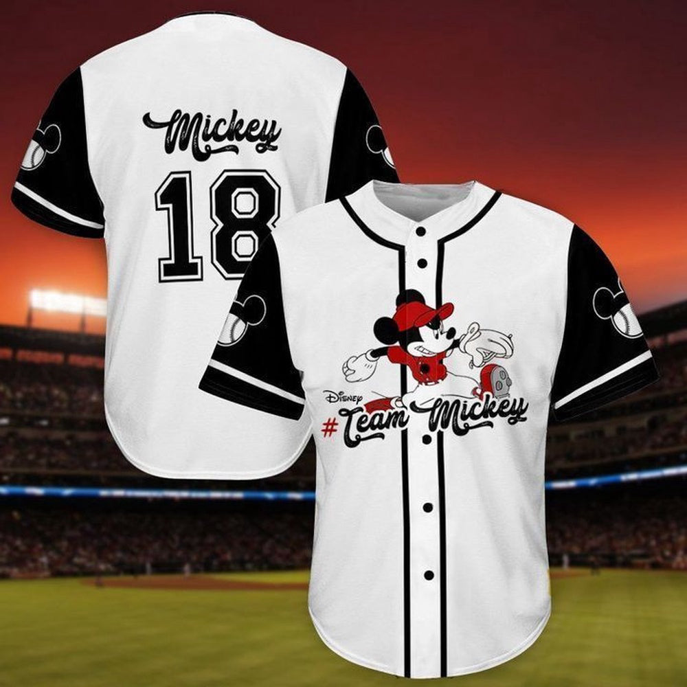 Mickey Mouse Disney Lover s Baseball Jersey: Perfect Gift for Fans - Bafud