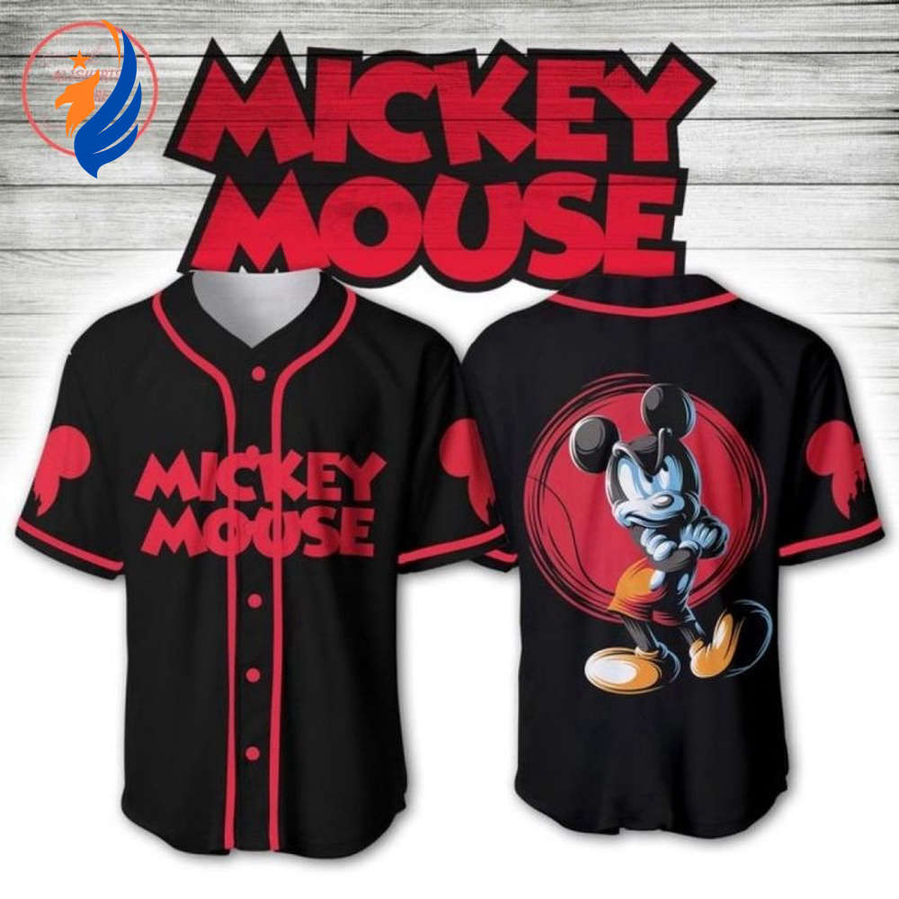 Mickey Mouse Happy Halloween Disney Gift Baseball Jersey - Spooky and Stylish Apparel for Disney Fans - Bafud