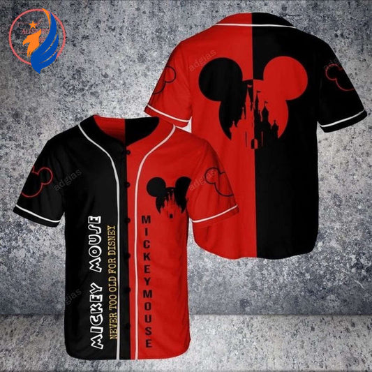 Mickey Mouse Happy Halloween Gift: Disney Baseball Jersey - Spooky Surprise for Disney Fans! - Bafud