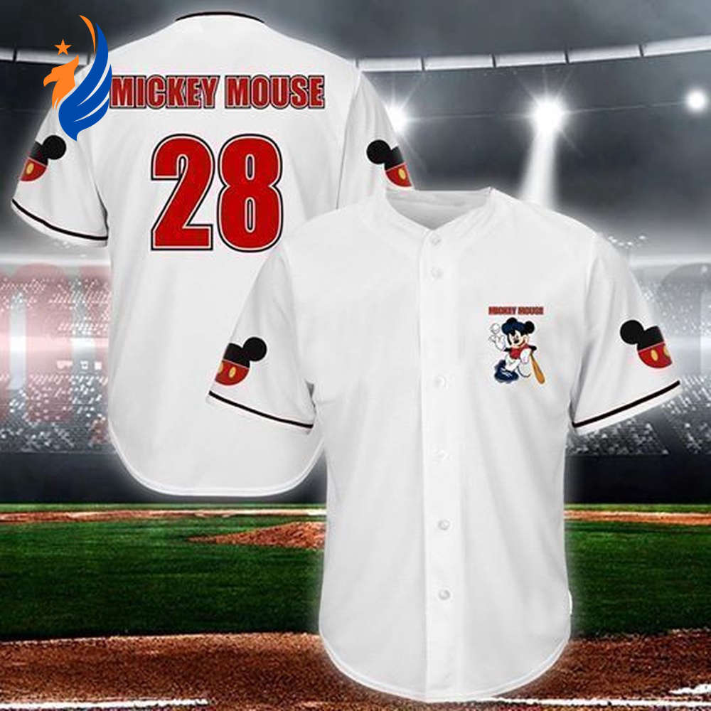 Mickey Mouse Lover s Baseball Jersey: Perfect Player Gift for Disney Fans - Bafud