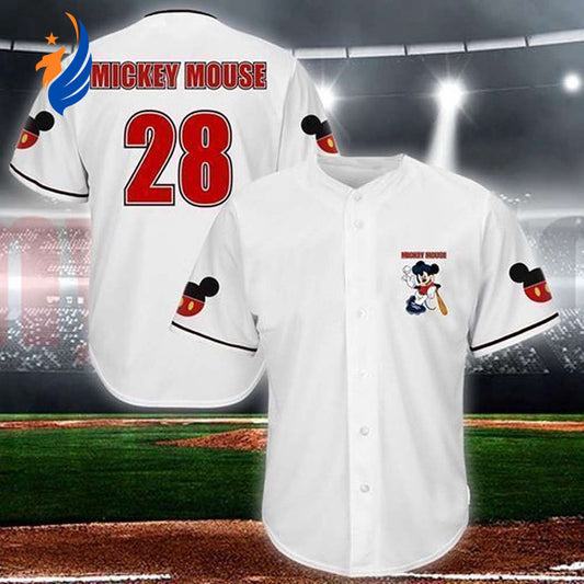 Mickey Mouse Lover s Baseball Jersey: Perfect Player Gift for Disney Fans - Bafud