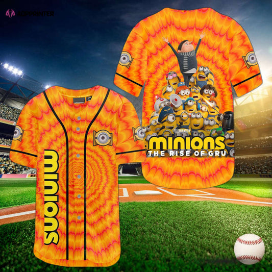 Minions Rise of Gru Baseball Jersey: Playful Fan Style with a Twist - Aopprinter