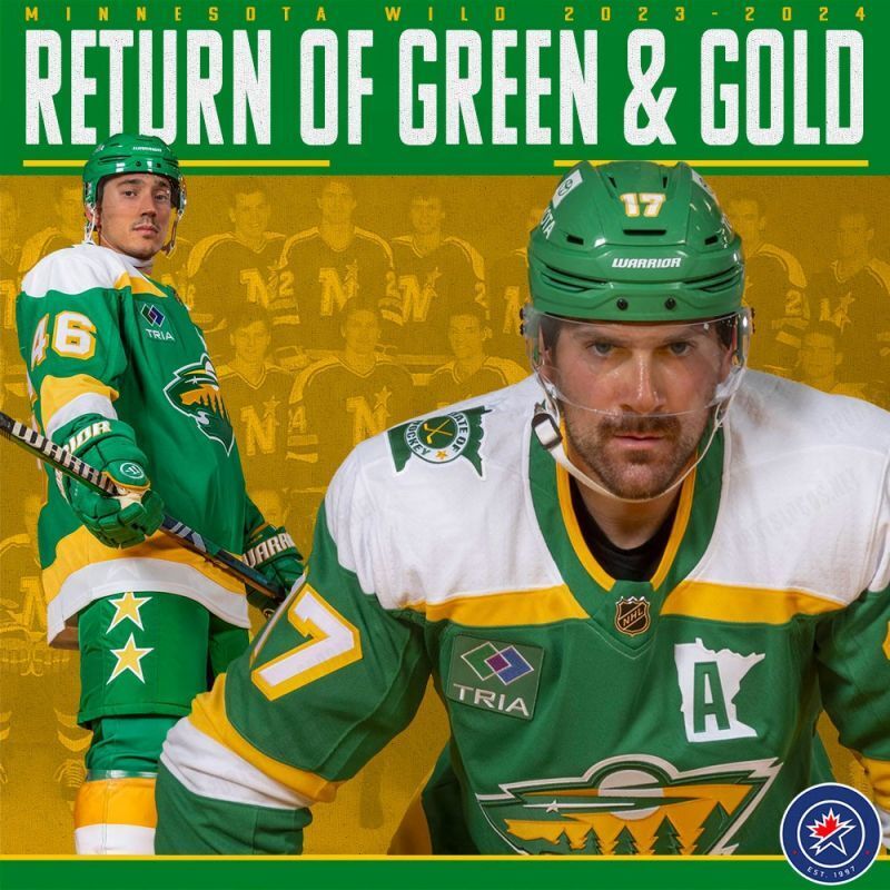 minnesota wild unveil new green-and-gold “the 78s” alternate uniform (2)_conew1 Style 2