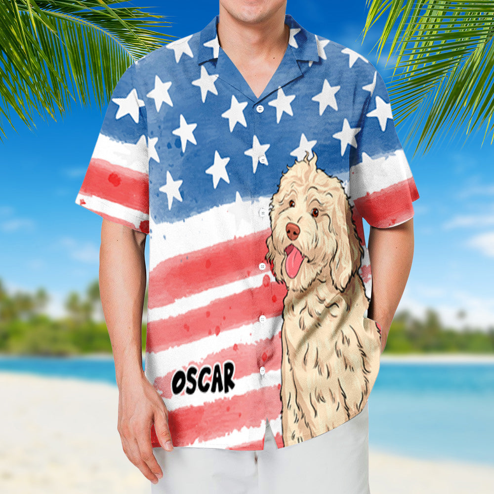 Greatest Dog Dad - Personalized Custom Hawaiian Shirt