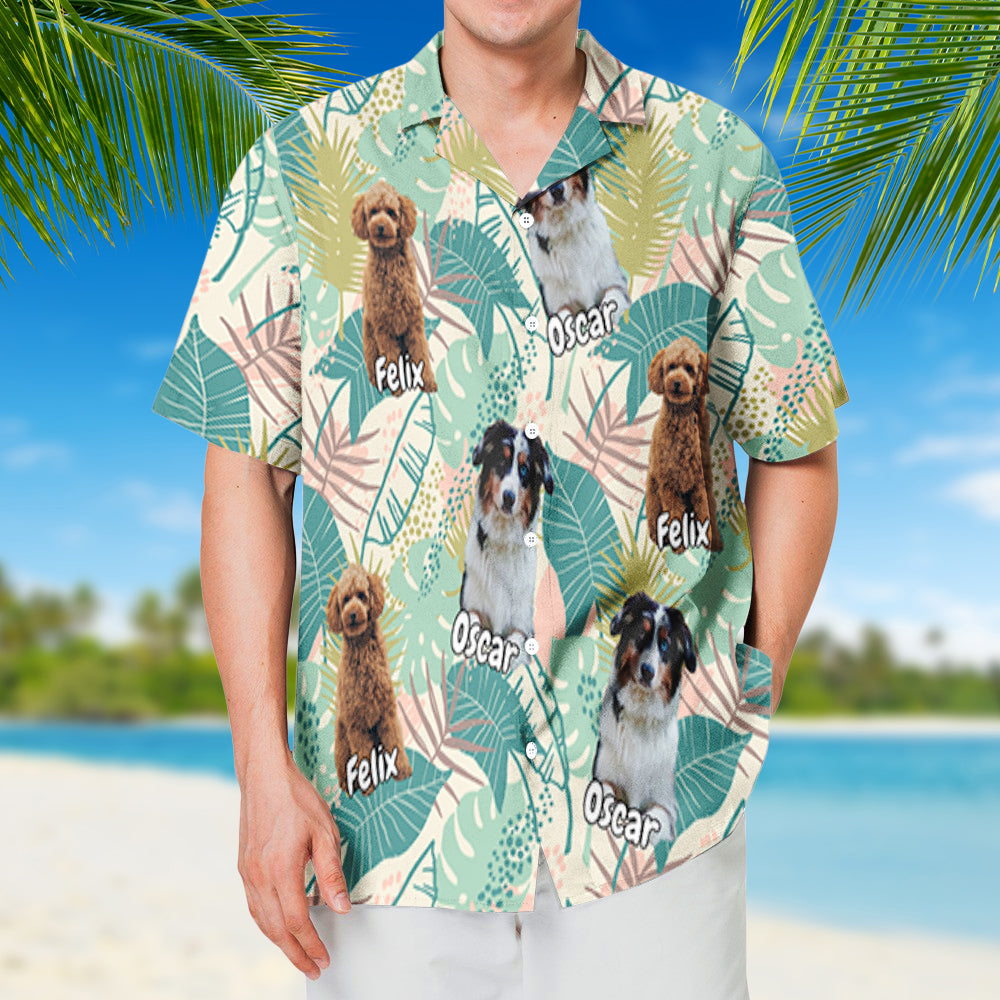 Summer Vacation Dog Photo - Personalized Custom Hawaiian Shirt