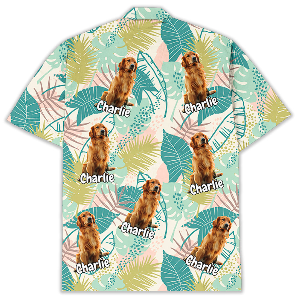 Summer Vacation Dog Photo - Personalized Custom Hawaiian Shirt