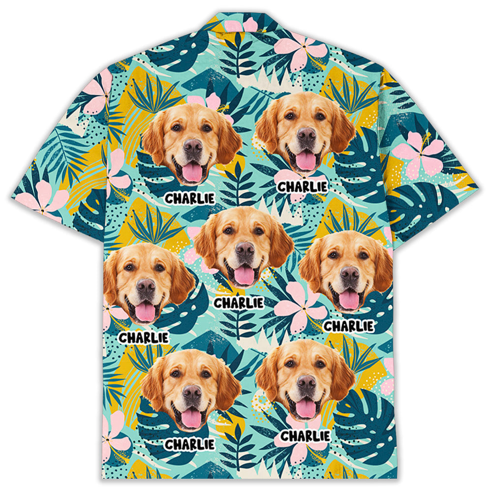 Tropical Flower Dog - Personalized Custom Hawaiian Shirt