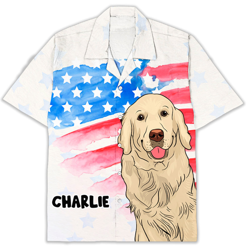 4th Of July Dog - Personalized Custom Hawaiian Shirt