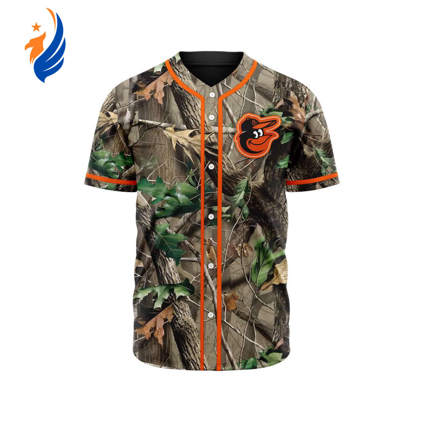 MLB Baltimore Orioles Special Realtree Camo Hunting Baseball Jersey Gift for Men Women - Bafud