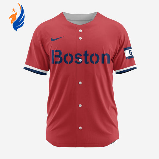 MLB Boston Red Sox Personalized Reverse Retro Concept Design Baseball Jersey - Bafud