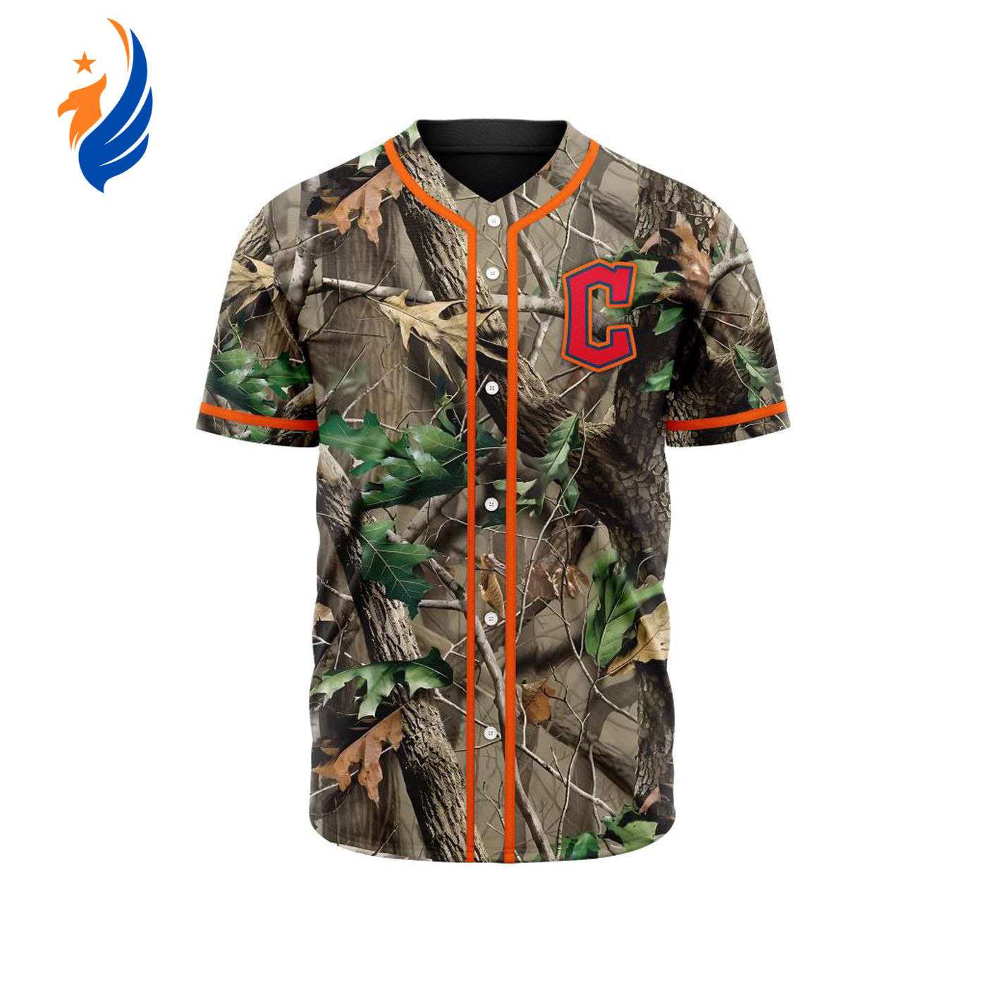 MLB Cleveland Guardians Special Realtree Camo Hunting Baseball Jersey Gift for Men Women - Bafud