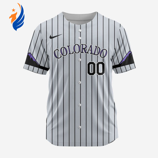 MLB Colorado Rockies Personalized Alternate Design Concept Baseball Jersey 2402 - Bafud