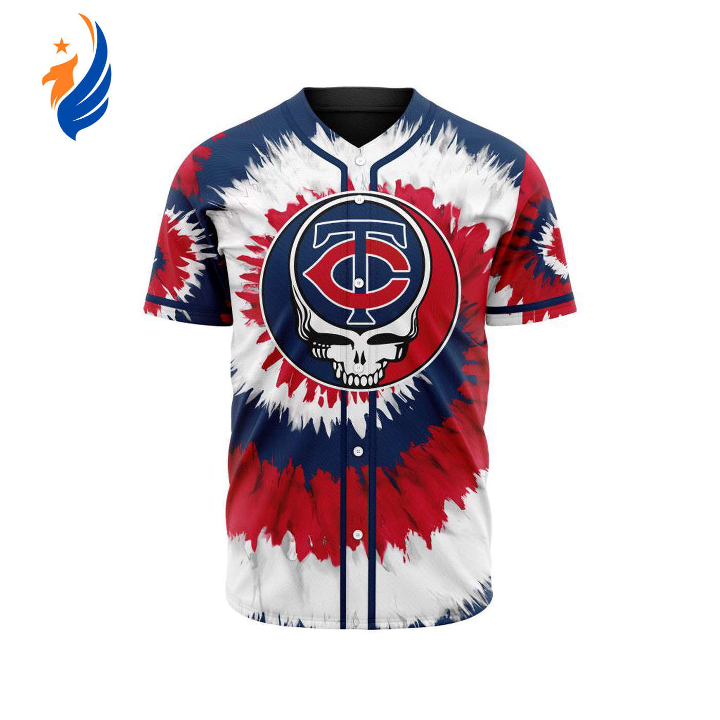 MLB Minnesota Twins Special Grateful Dead Design Baseball Jersey Gift for Men Women - Bafud