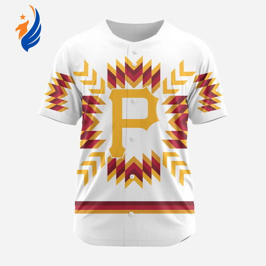 MLB Pittsburgh Pirates Special Native Design Baseball Jersey Gift for Men Women - Bafud