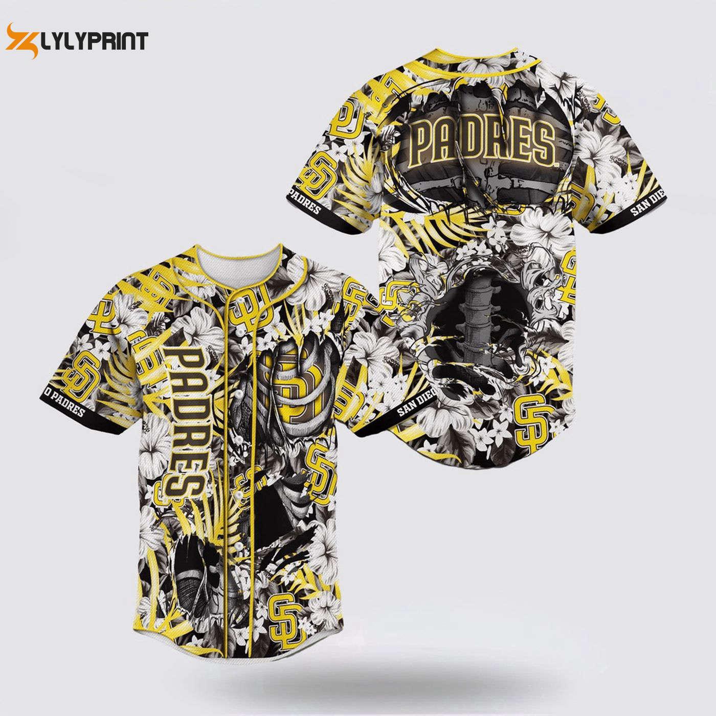 MLB San Diego Padres Skeleton Baseball Jersey: A Must-Have for Fans - lylyprint.com